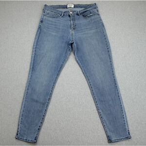 Levis Denizen Jeans Womens 16M (33 x 30) Blue High Rise Skinny Stretch